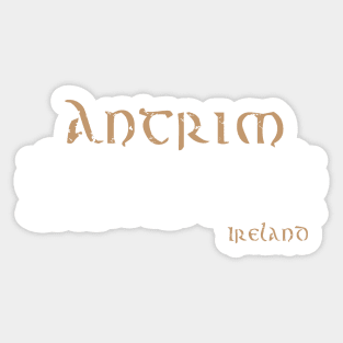 Antrim, Celtic Design, Ireland Sticker